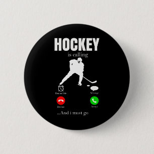 Chapa Redonda De 5 Cm Hockey sobre hielo Mujeres Jóvenes Jugadora de Hoc