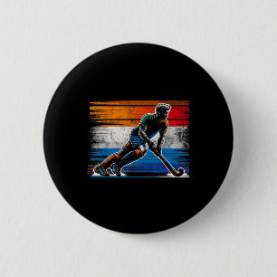 Chapa Redonda De 5 Cm Hockey sobre hierba hombres Países Bajos bandera h