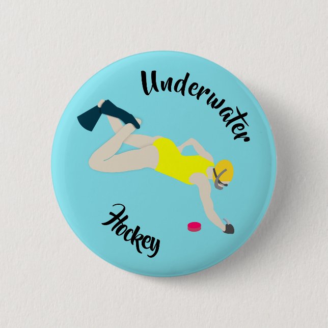 Chapa Redonda De 5 Cm Hockey submarino (Anverso)