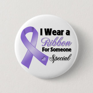 Chapa Redonda De 5 Cm Hodgkins Lymphoma Ribbon