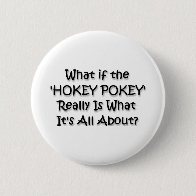 CHAPA REDONDA DE 5 CM HOKEY POKEY (Anverso)