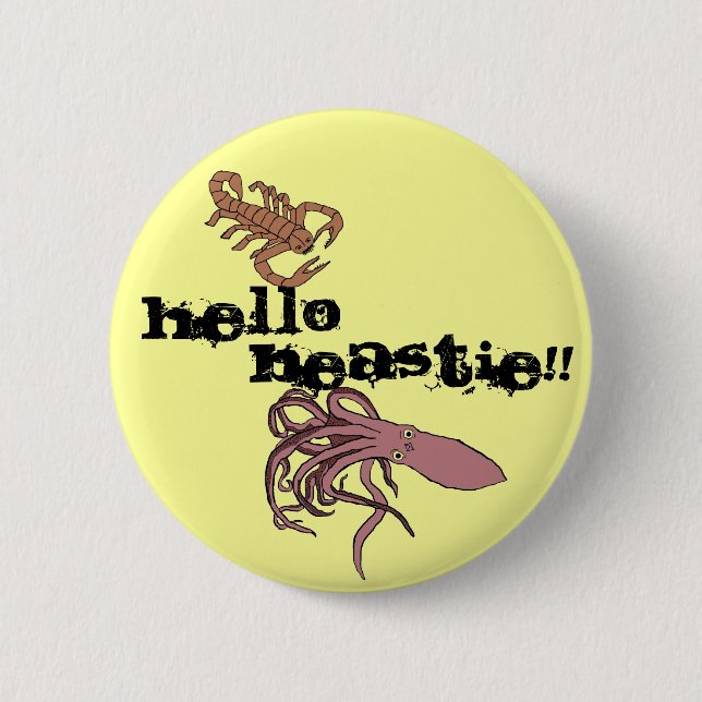Chapa Redonda De 5 Cm ¡Hola Beastie!! (Anverso)