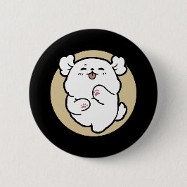 Chapa Redonda De 5 Cm Hola desde el lado de las barras