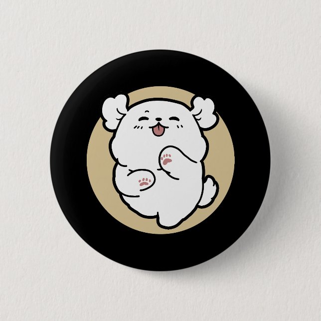 Chapa Redonda De 5 Cm Hola desde el lado de las barras (Anverso)