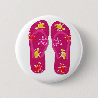 Chapa Redonda De 5 Cm Hola flips-flopes