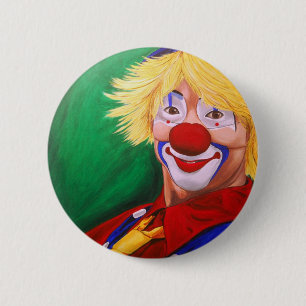 Chapa Redonda De 5 Cm Hola payaso