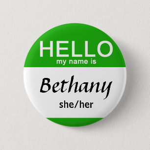 Chapa Redonda De 5 Cm Hola Personalizada Mi Nombre Es Nombre Personaliza