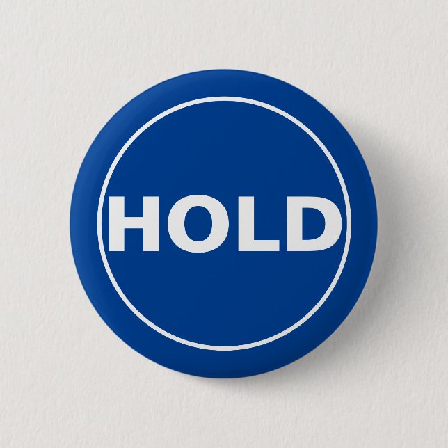 Chapa Redonda De 5 Cm Hold Stock Trader (Anverso)