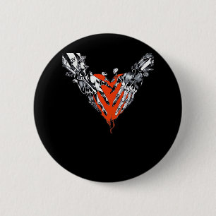 Chapa Redonda De 5 Cm Holding Heart Classic