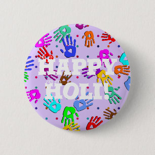 Chapa Redonda De 5 Cm holiES - puntos de mano coloreado patrón 1