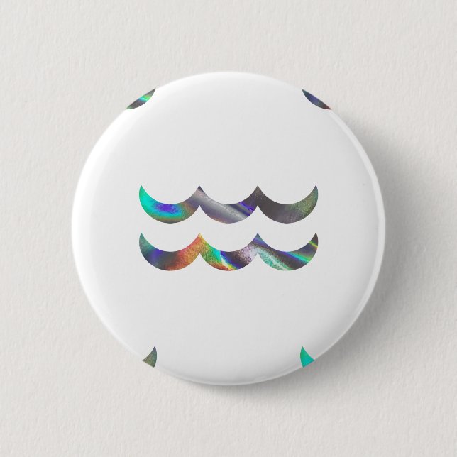 Chapa Redonda De 5 Cm holograma Aquarius (Anverso)