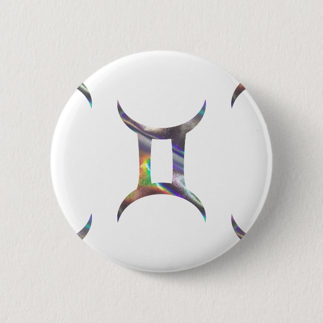 Chapa Redonda De 5 Cm holograma Gemini (Anverso)