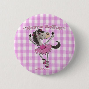 Chapa Redonda De 5 Cm Holsteiner Horse Ballet