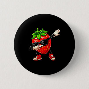 Chapa Redonda De 5 Cm Hombre amante de la fruta de verano divertida haci