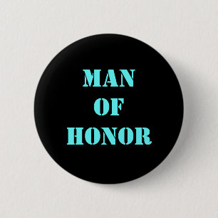 Chapa Redonda De 5 Cm Hombre de honor