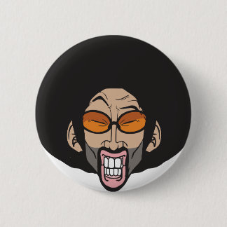 Chapa Redonda De 5 Cm Hombre del Afro de Hiphop