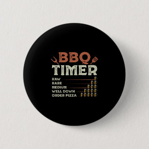 Chapa Redonda De 5 Cm Hombre divertido parrilla barbacoa chef maestro pa