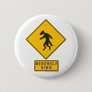 Chapa Redonda De 5 Cm Hombre lobo XING