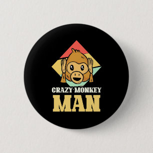 Chapa Redonda De 5 Cm Hombre loco