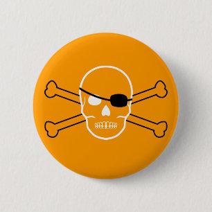 Chapa Redonda De 5 Cm hombre pirata