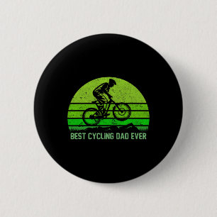 Chapa Redonda De 5 Cm Hombre Vintage Retro Mejor Papá Ciclista Divertido