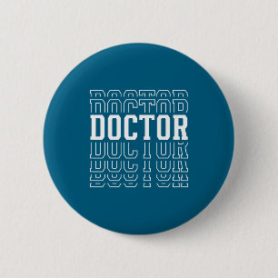 Chapa Redonda De 5 Cm Hombres Doctor Texto en Capas Médico