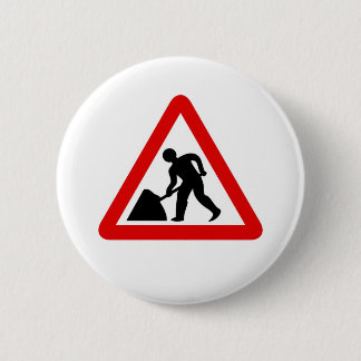 Chapa Redonda De 5 Cm Hombres en el trabajo