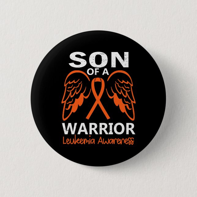 Chapa Redonda De 5 Cm Hombres hijo de un guerrero gana ángel de concienc (Anverso)