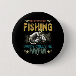 Chapa Redonda De 5 Cm Hombres Hombres Mi amigo de pesca favorito me llam