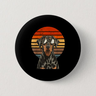 Chapa Redonda De 5 Cm Hombres mujeres orgullosos doberman geniales amant
