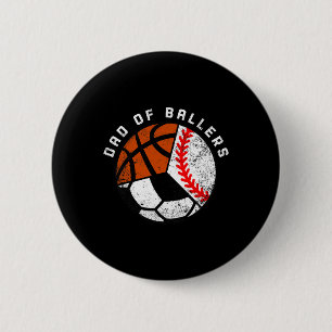 Chapa Redonda De 5 Cm Hombres Papá De Byllers Fun Bysebyll Soccer