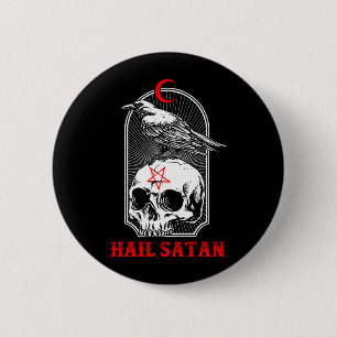 Chapa Redonda De 5 Cm Hombres Satanás Satánico Cráneo Agencia Gubernamen