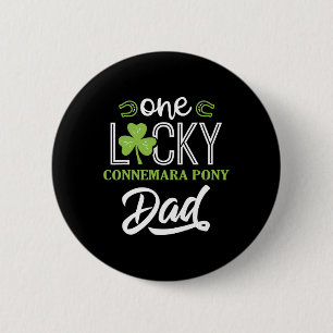 Chapa Redonda De 5 Cm Hombres Un Lucky Connemara Pony Horse Dad Hors Iri