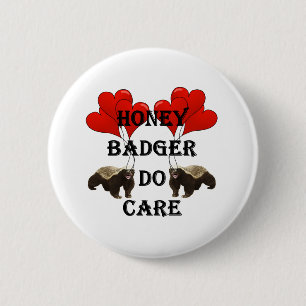 Chapa Redonda De 5 Cm Honey badger