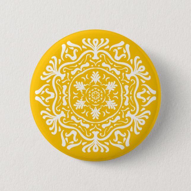 Chapa Redonda De 5 Cm Honey Mandala (Anverso)