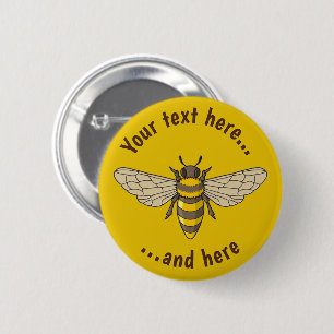 Chapa Redonda De 5 Cm Honeybee