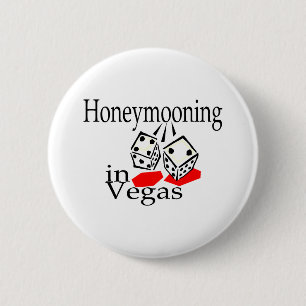 Chapa Redonda De 5 Cm Honeymooning en Vegas