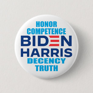 Chapa Redonda De 5 Cm Honor Biden Harris