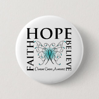 Chapa Redonda De 5 Cm Hope Belith Faith - Cáncer ovárico