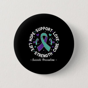 Chapa Redonda De 5 Cm Hope Support Love Life Suicide Prevención de Aware