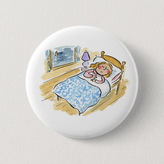 Chapa Redonda De 5 Cm Hora de la cama