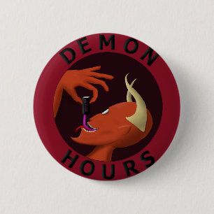Chapa Redonda De 5 Cm Horas Demon