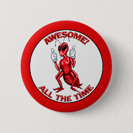 Chapa Redonda De 5 Cm Hormiga asombrosa