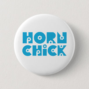 Chapa Redonda De 5 Cm Horn Chick