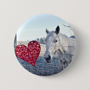 Chapa Redonda De 5 Cm HORSE Valentine