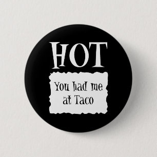 Chapa Redonda De 5 Cm HOT - Paquete caliente Taco de Halloween Costume 1