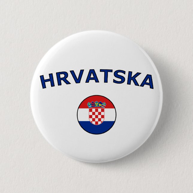 Chapa Redonda De 5 Cm Hrvatska (Anverso)
