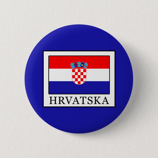 Chapa Redonda De 5 Cm Hrvatska (Anverso)