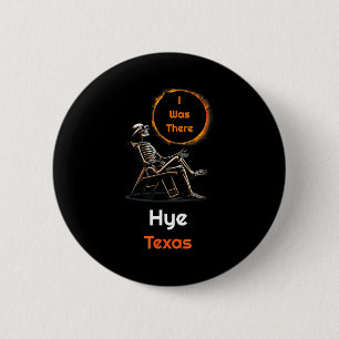 Chapa Redonda De 5 Cm Hubo Eclipse Solar Hye Texas Allí