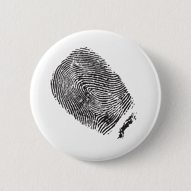 Chapa Redonda De 5 Cm Huella dactilar (Anverso)